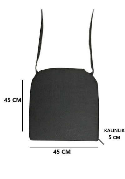 Araba Koltuk Minderi Oto Koltuk Konfor Minder Antrasit 45x45x5 Cm