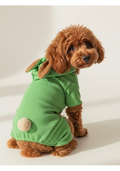Matcha Bunny Kulaklı Köpek Tulumu Kıyafeti