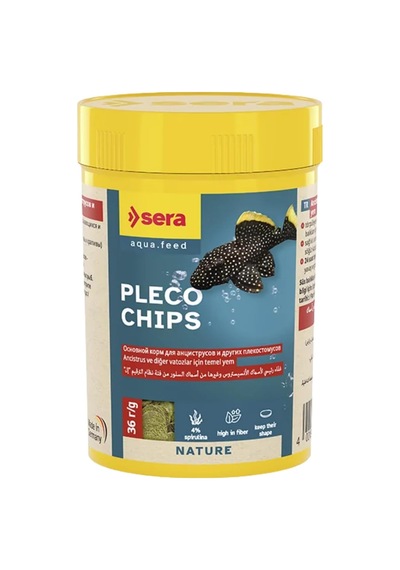 Sera Pleco Chips Balık Yemi - Ancistrus Ve Vatozlar İçin - 100 Ml - Tüm Yaşam Aşamaları