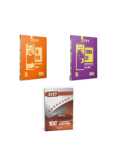 2027 2027 Benim Hocam Tyt Tarih + Türkçe Konu + Anla Kazan Paragraf Deneme 3'lü Set