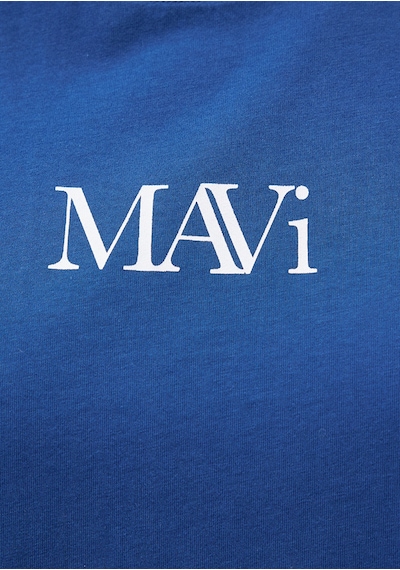 Mavi - Mavi Logo Baskılı Lacivert Tişört 1611594-82625 Lacivert