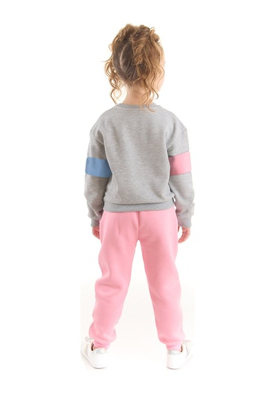 Denokids Rainbow Cat Kız Çocuk Alt-Üst Eşofman Takım