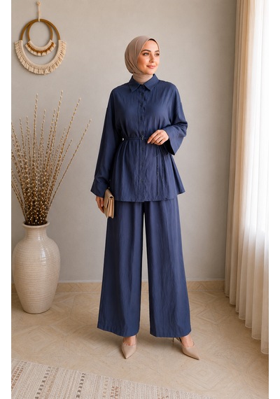 Viya Style Lacivert Alt-üst Takım