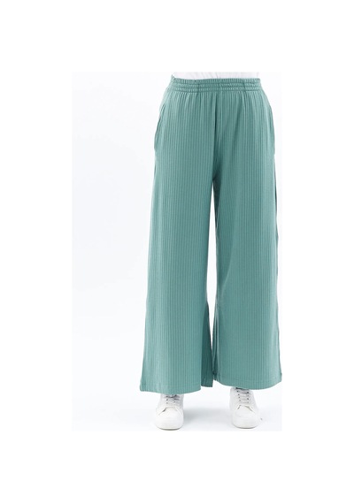 Defys Kadın Oversize Bol Paça Pantolon Yeşil - 595424376 Yeşil