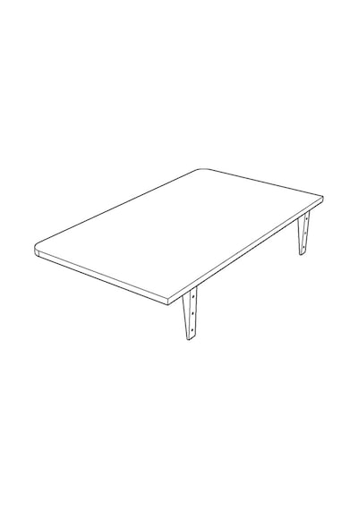 Asra Trend DMM-01 %100 MDF 90x50 cm Duvara Monte Katlanır Masa Mutfak Çalışma Masası Beyaz