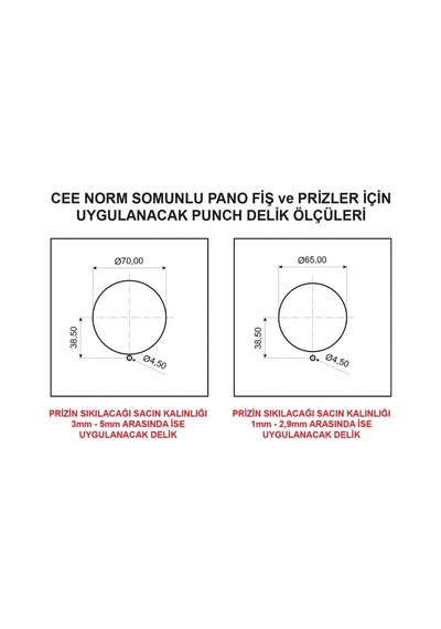 Bemis 3x32a Somunlu Makine Prizi 220v Ip44