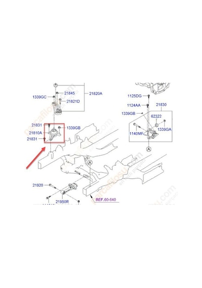 Kia Sportage Motor Takoz Sağ 2011-2018 218102y500 1.6