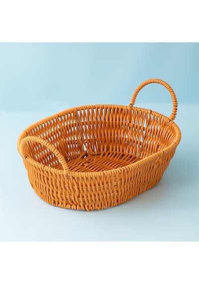 Porsima 302d 3lü Düzenleyici Oval Hasır Sepet Seti Ekmeklik Sepet