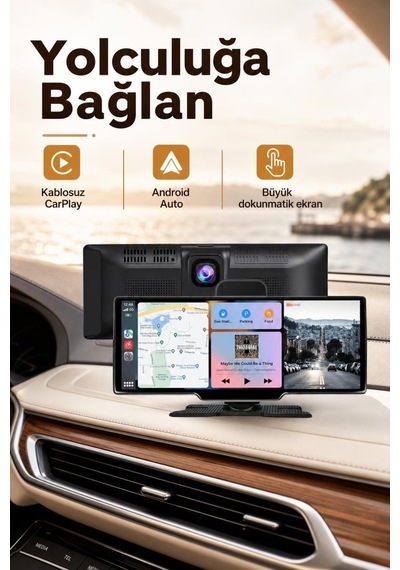 Kablosuz Carplay Li 10.2 İnç 4k Çift Kameralı Araç Multimedya Ekranı Diğer
