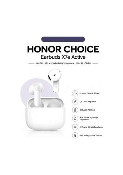 Honor Choice X7e Active Orf-kulak İçi-38 Saatlik Pil Ömrü-ıp54-5.4