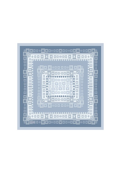 Arancia Açık Mavi 90x90 İpek Twill Eşarp Açık Mavi Açık Mavi