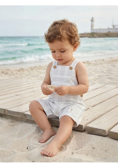 Civil Baby Çizgili 6-18 Ay Slopet - Ekru