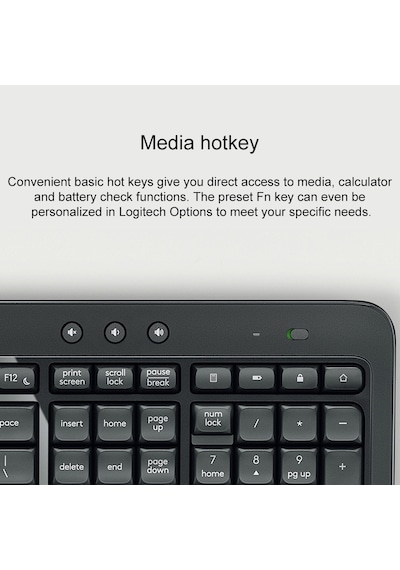 Logitech Mk540 Kablosuz Klavye Ve Fare Seti Siyah