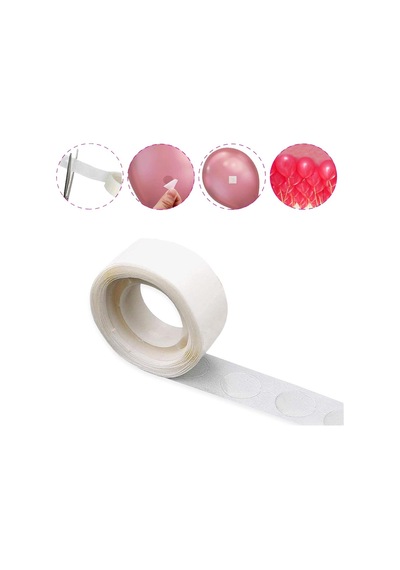 Balon Bandı 1 Paket 100 Adet Çift Taraflı Balon Yapıştırma Bandı Tüm Yaşlar