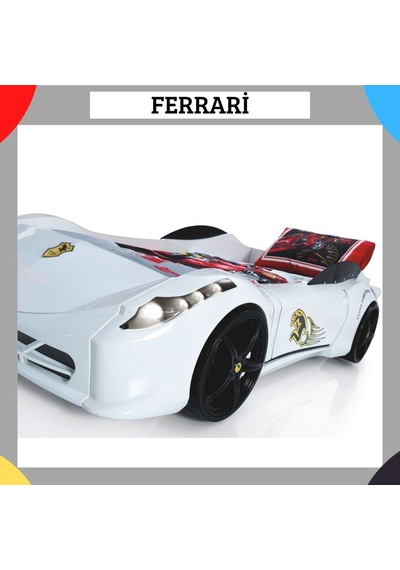 Farinaymobilya Araba Yataklı Çocuk Odası, Kumandalı Sesli Işıklı, Benzinlikli