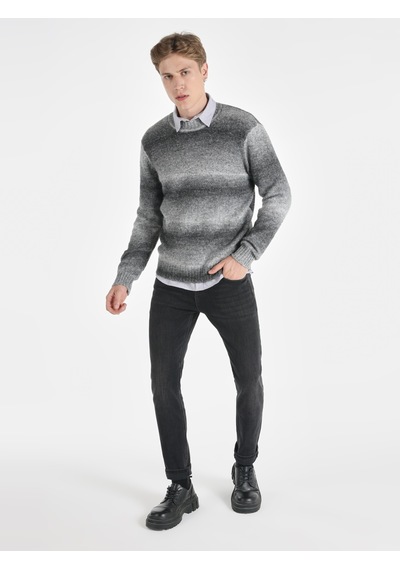 Colin's Colins Regular Fit Gri Erkek Kazak Cl1065733 Gri