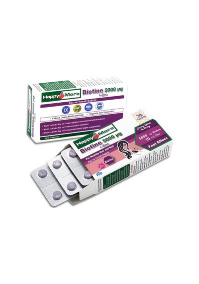 Happymore Biotin Ve Çinko İçeren 30 Tablet Takviye Edici Gıda