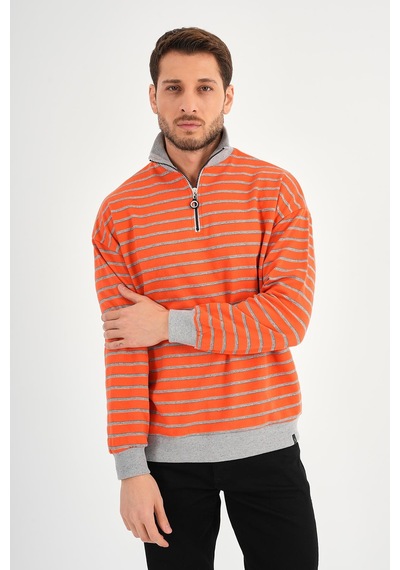 Alexandergardı Dik Yaka Fermuarlı Sweatshırt 001