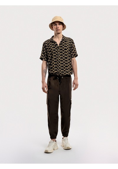 Baggy Fit Erkek Pantolon Haki