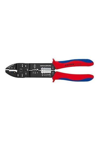 Knipex 97 22 240mm Pabuç Sıkma Ve Kablo Sıyırma Pensesi