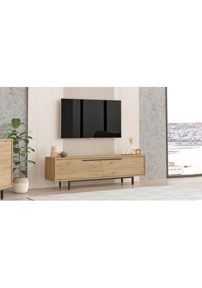 Robin Home Lidya Tv Ünitesi Sehpası Metal Ayaklı 160cm Sepet