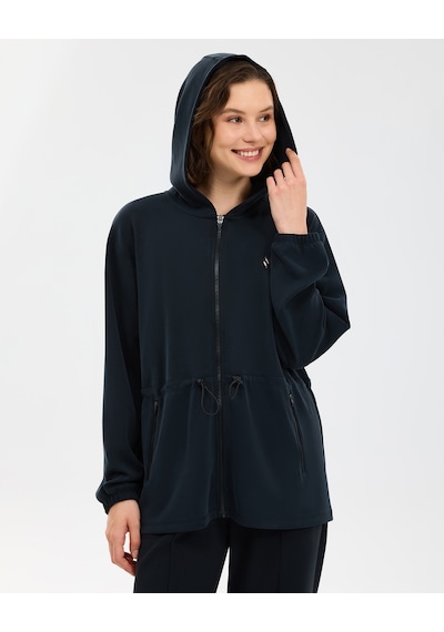 Skechers W Soft Touch Full Zip Kadın Siyah Ceket S2610026-3817