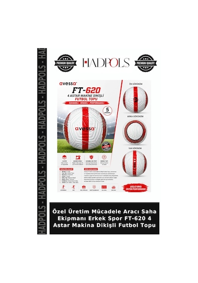 Özel Üretim Mücadele Aracı Saha Ekipmanı Erkek Spor Ft-620 4 Astar Makina Dikişli Futbol Topu Çok Renkli