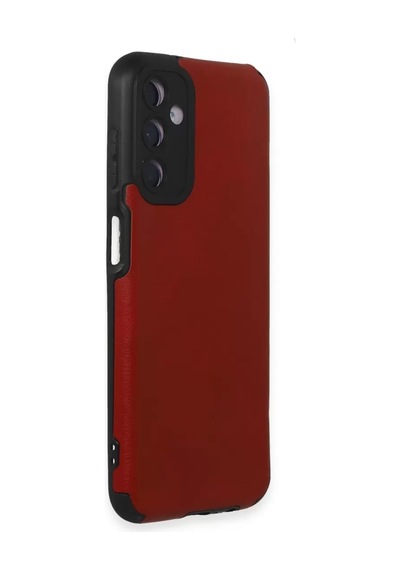 Newface Samsung Galaxy M14 5g Kılıf Loop Deri Silikon - Kırmızı