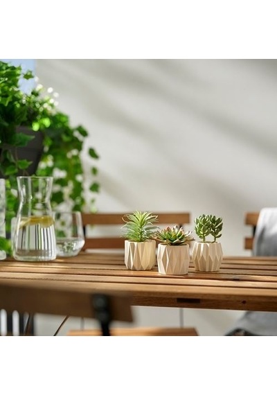 Ikea Fejka Saksılı Yapay Bitki, Yeşil, 3 Adet Kaktüs