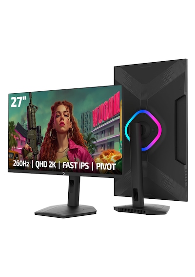 Gamepower Lunis L90 27'' 260hz 0.5ms Fast Ips Qhd 2k Rgb Pivot Gaming Monitör
