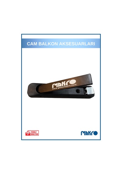Cam Balkon Açma Kolu Push Kol Siyah