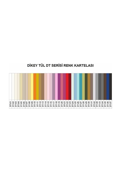Dikey Tül Perde 150x150 Çok Renkli