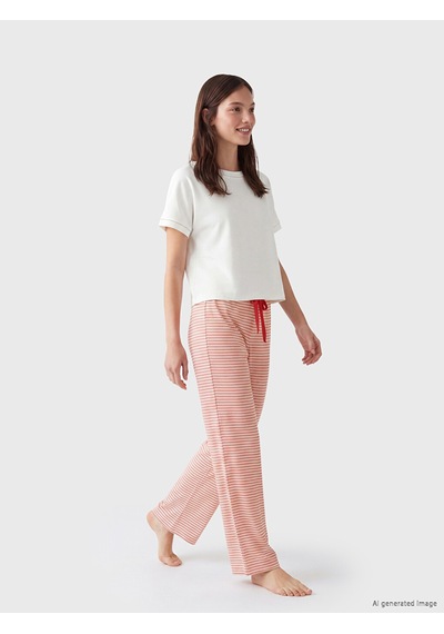 Lcw Dream Kırmızı Çizgili Kadın Pijama Alt