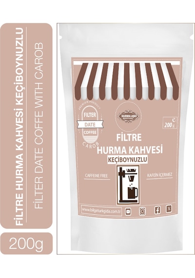 Hurma Aşkı Filtre Hurma Kahvesi Keçiboynuzlu 200 G