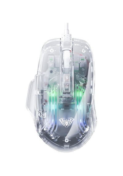 Aula S80 7200 DPI 7 Tuşlu RGB Şeffaf Optik Oyuncu Mouse