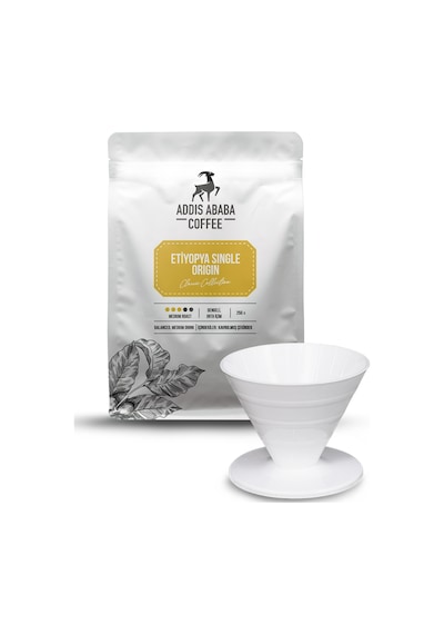 Addıs Ababa Etiyopya Single Origin Coffee ve V60 Dripper