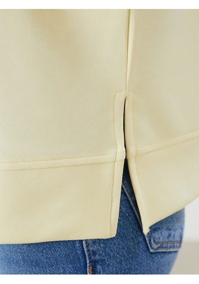 Lcwaıkıkı Classic Sarı Oversize Soft Touch Kadın Tişört