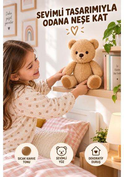 23 Cm Hareketli Ayı Peluş Oyuncak Kahverengi Oynar Baş Kol Bacak Yumuşak Sevimli Ayıcık Oyun Arkadaşı