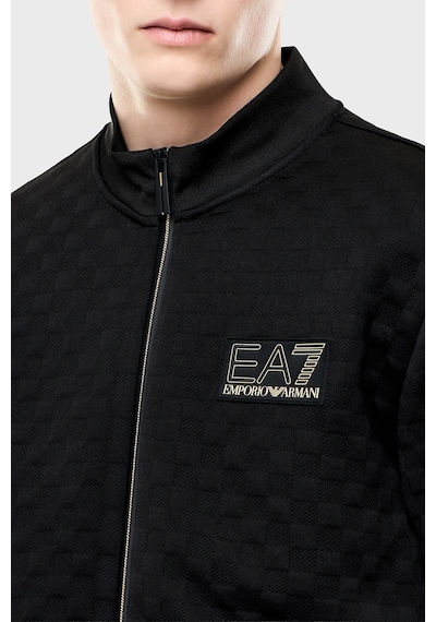 Ea7 Logolu Regular Fit Dik Yaka Fermuarlı Erkek Sweat Sweat 7m002246 Af26241 Uc001 Siyah