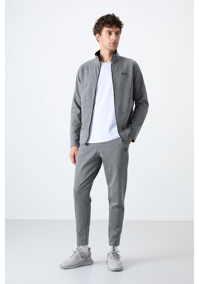 Tommy Life Carlos Gri Melanj Standart Kalıp Erkek Eşofman Takım - 85209 GRİ MELANJ