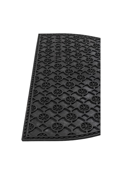Koza Home Step Yarım Ay Dış Kapı Paspası Siyah Pvc 45x70 462709 Siyah