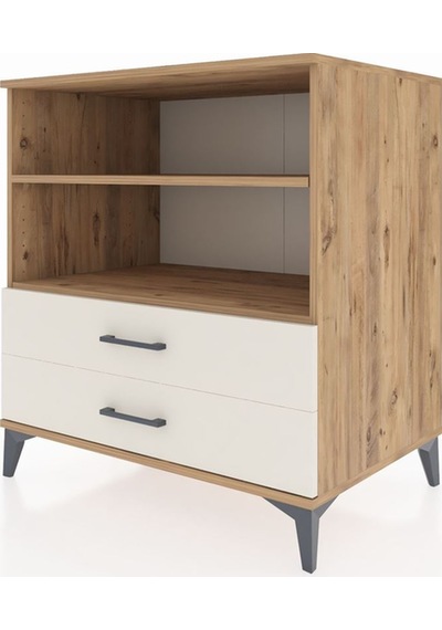 Kronos Şifonyer 2 Raflı 2 Çekmeceli 88x59x96 Çam-aytaşı Atlas Çam