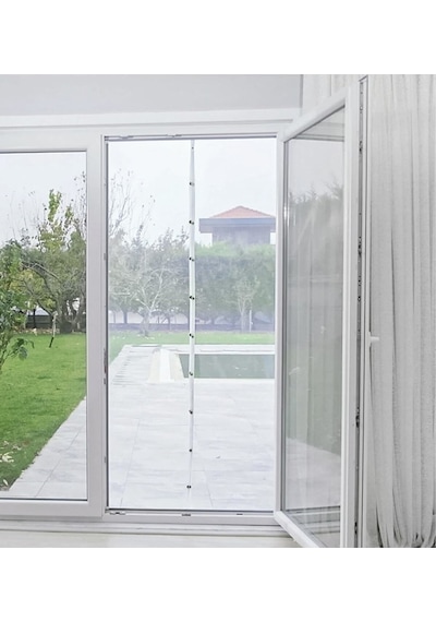 Kmıknatıslı Kapı Sinekliği 90x210 Cm Cırtbantlı Plastik