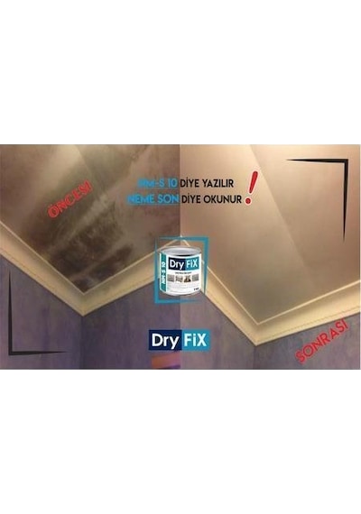 DryFix Nm-S10 Rutubet Nem Küf Engelleyici Boya 1 Kg Beyaz