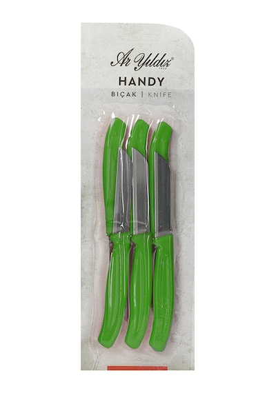 Ar Yıldız Handy Meyve Bıçağı Renkli 9 Cm 6'lı Çok Renkli