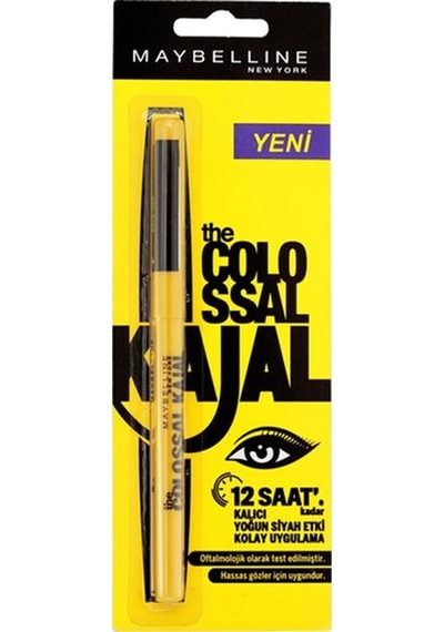 Maybelline New York Kajal Göz Kalemi 12 Saat Dayanıklı Ultra Siyah