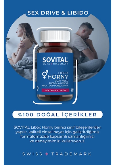 SOVİTAL Libox Güç Libido Ginseng Takviyeli 60 Adet 8682851193715