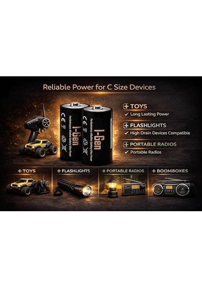 Batteries Lr14 Ultra Alkalin C Boy Pil 1.5v Orta Boy Pil 2, 2'li Paket