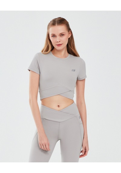 Skechers Performance Coll. W Short Sleeve  T-Shirt Kadın Antrasit Tshirt S241133-003