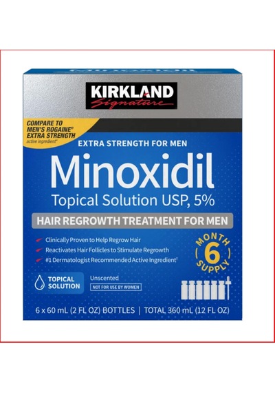 Kirkland Mino.xidil 60 Ml - 6 Tüp Orijinal Usa Menşeii Dmmedicineden